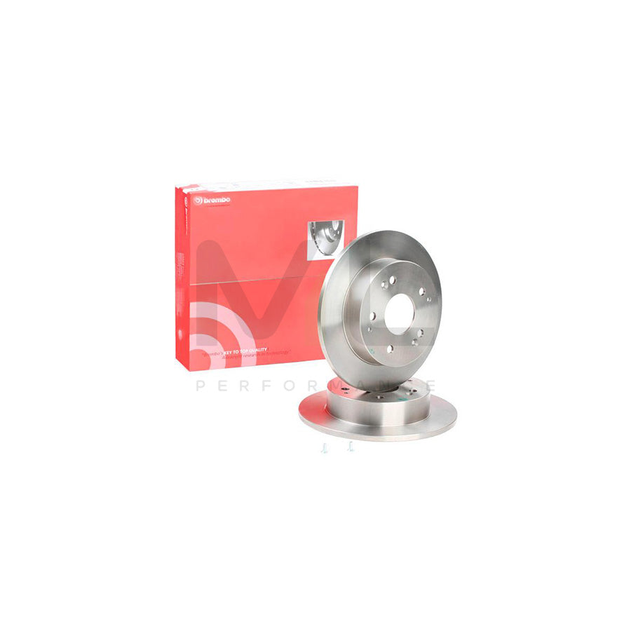 BREMBO 08.5803.30 Brake Disc for HONDA Civic VII Hatchback (EU, EP, EV) Solid, with bolts/screws | ML Performance Car Parts
