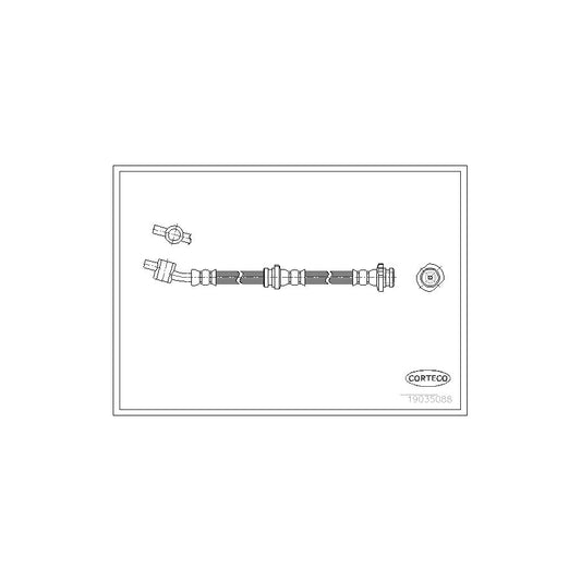 Corteco 19035088 Brake Hose For Nissan Almera | ML Performance UK
