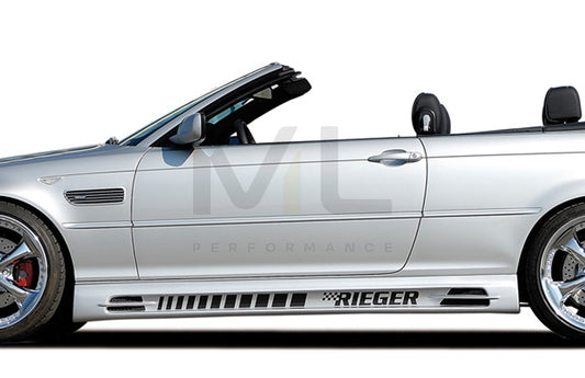 Rieger 00050206 BMW 3 Series E46 Side Skirt (Inc. M3) 1 | ML Performance UK Car Parts