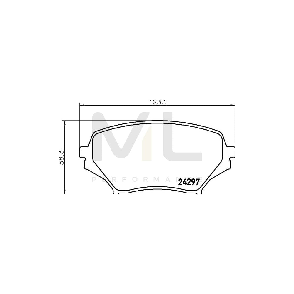 Hella 8DB 355 006-771 Brake Pad Set For Mazda Mx-5 Iii (Nc) Not Prepared For Wear Indicator | ML Performance Car Parts