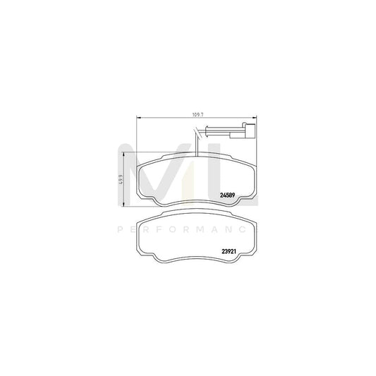 Brembo P 56 122 Brake Pad Set With Brake Caliper Screws | ML Performance Car Parts