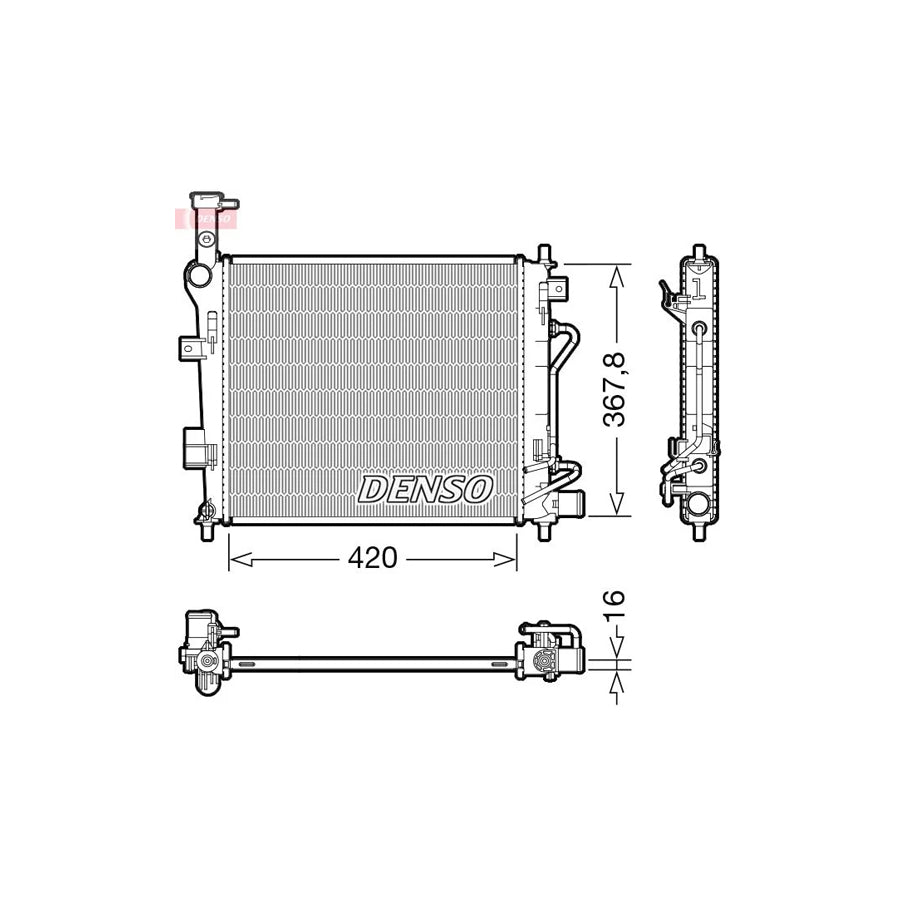Denso DRM43007 Drm43007 Engine Radiator For Kia Picanto Ii (Ta) | ML Performance UK