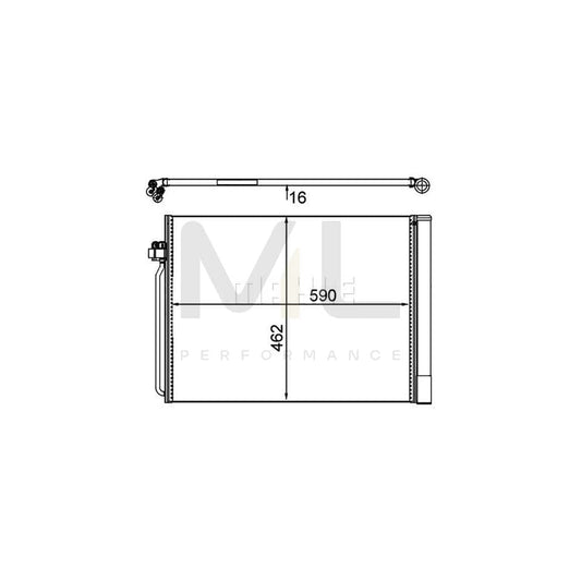 MAHLE ORIGINAL AC 405 000P Air conditioning condenser with dryer | ML Performance Car Parts