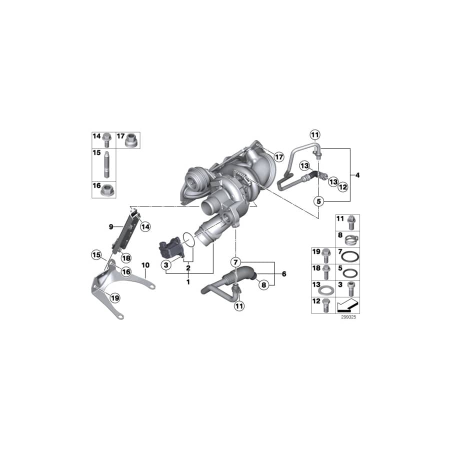 Genuine BMW 11657615516 F21 F30 F31 Support (Inc. 116i, 114i & 118i) | ML Performance UK Car Parts