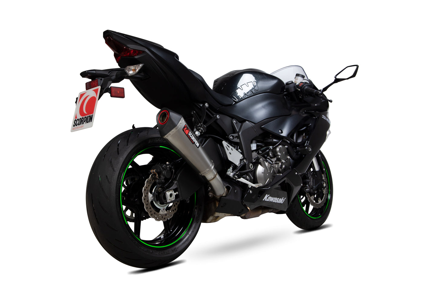 Scorpion RKA129TEO Kawasaki Serket Taper Slip-On - Titanium Sleeve (Ninja ZX-6R / Ninja ZX-636) | ML Performance UK UK