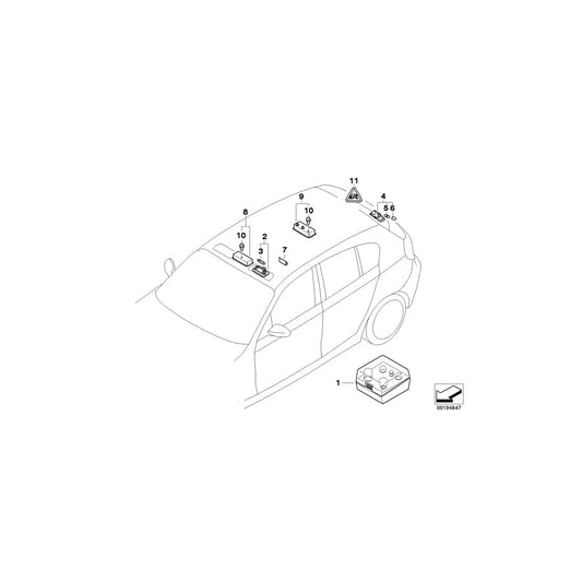 Genuine BMW 61319201636 E81 E87 Interior Light, Rear GREIGE 87 (Inc. 116i, 130i & X1 16i) | ML Performance UK Car Parts