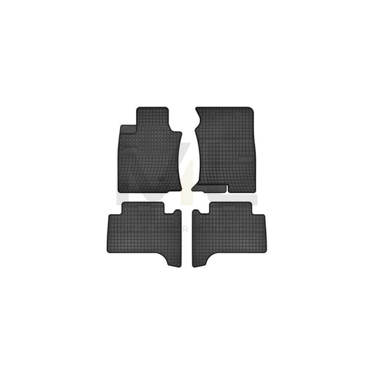 FROGUM Tailored 0806 Floor mat set for TOYOTA LAND CRUISER Elastomer, Front and Rear, Quantity: 4, Black | ML Performance Car Parts