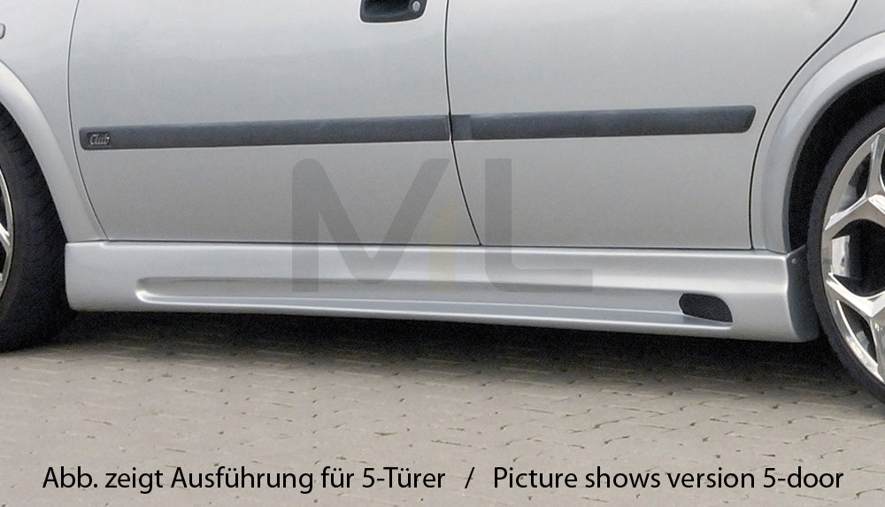 Rieger 00051115 Opel Astra G Side Skirt 2 | ML Performance UK Car Parts