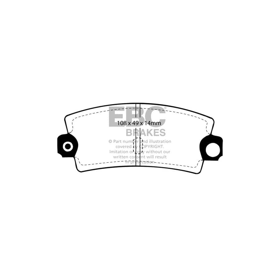 EBC PDKR786 Renault Ultimax Rear Brake Pad & Plain Disc Kit - Bendix Caliper 2 | ML Performance UK Car Parts