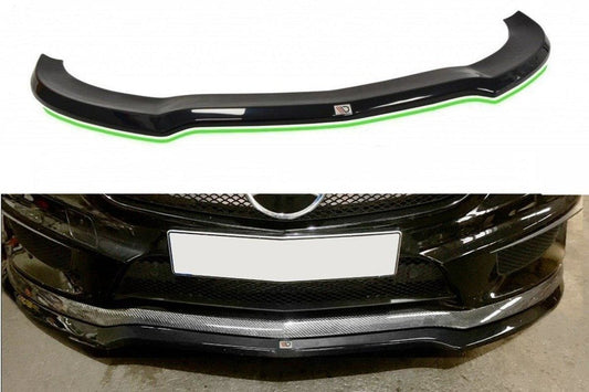 Maxton Design ME-CLA-117-AMG-FD1T Front Splitter V.1 Mercedes Benz CLA 45 AMG C117 (Pre-Facelift) | ML Performance UK Car Parts