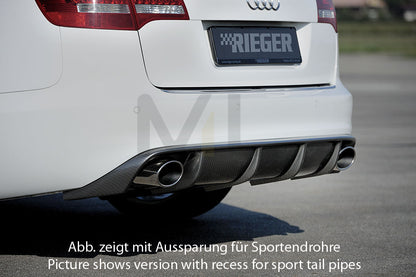 Rieger 00099226 Audi 4F A6 Rear Diffuser 3 | ML Performance UK Car Parts
