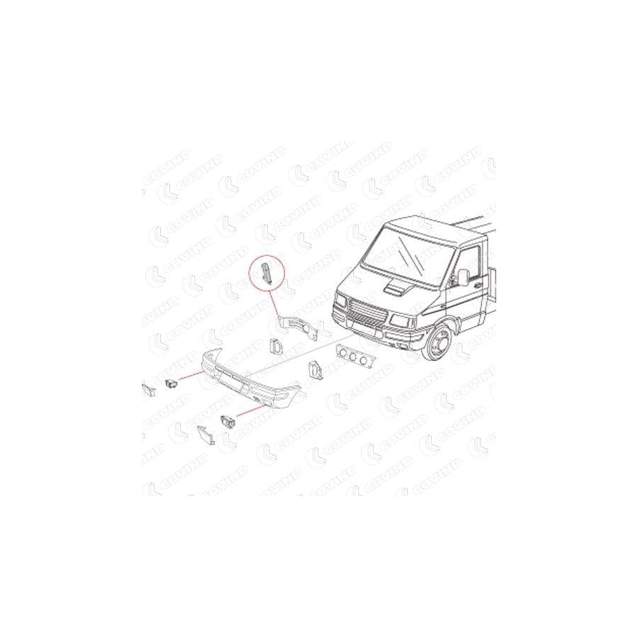 Covind 038/ 98 Mounting Bracket, Bumper For Iveco Daily | ML Performance UK