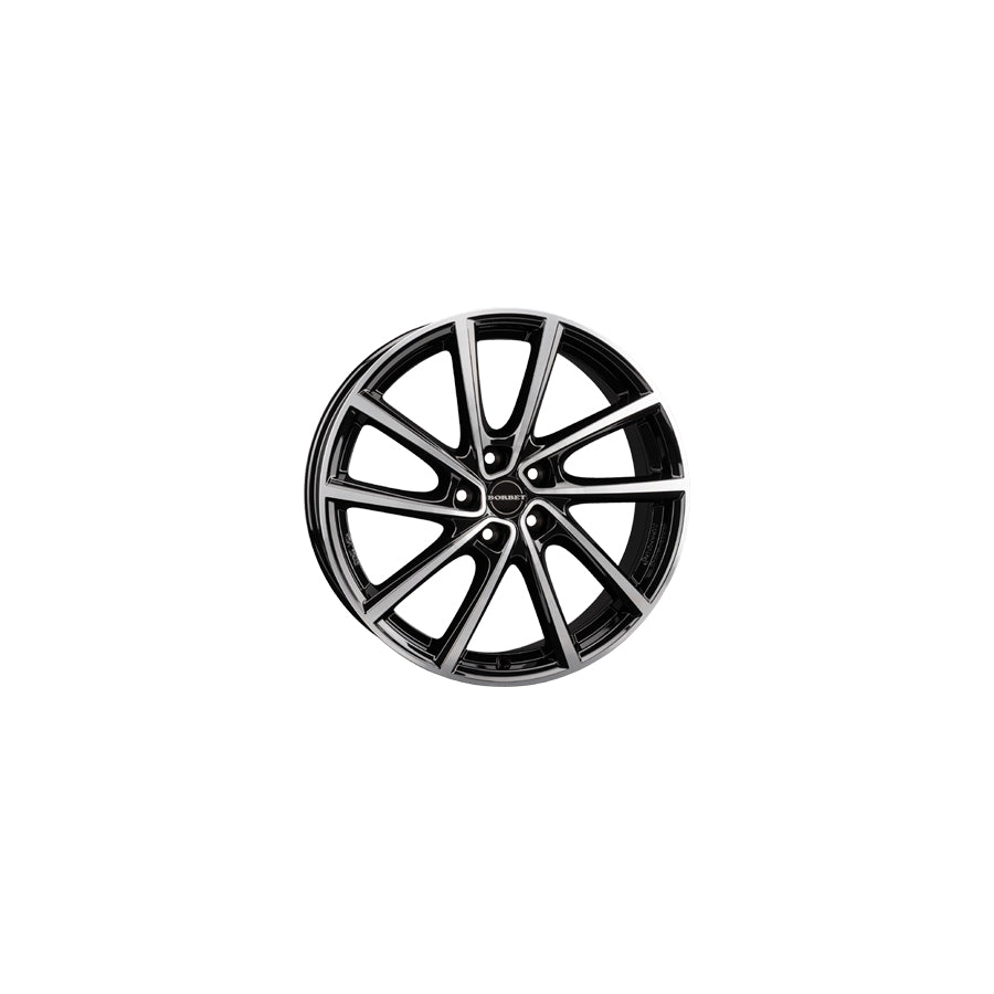 Borbet V 7x19 ET48 V 70947,5108563,4BPG Black Glossy Polished Wheel | ML Performance UK Car Parts