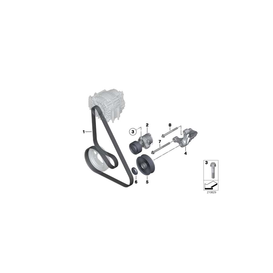 Genuine BMW 07129906523 F15 F12 F07 Screw M10X130 (Inc. X5 4.8i, X6 50iX 4.4 & ALPINA B7) | ML Performance UK Car Parts