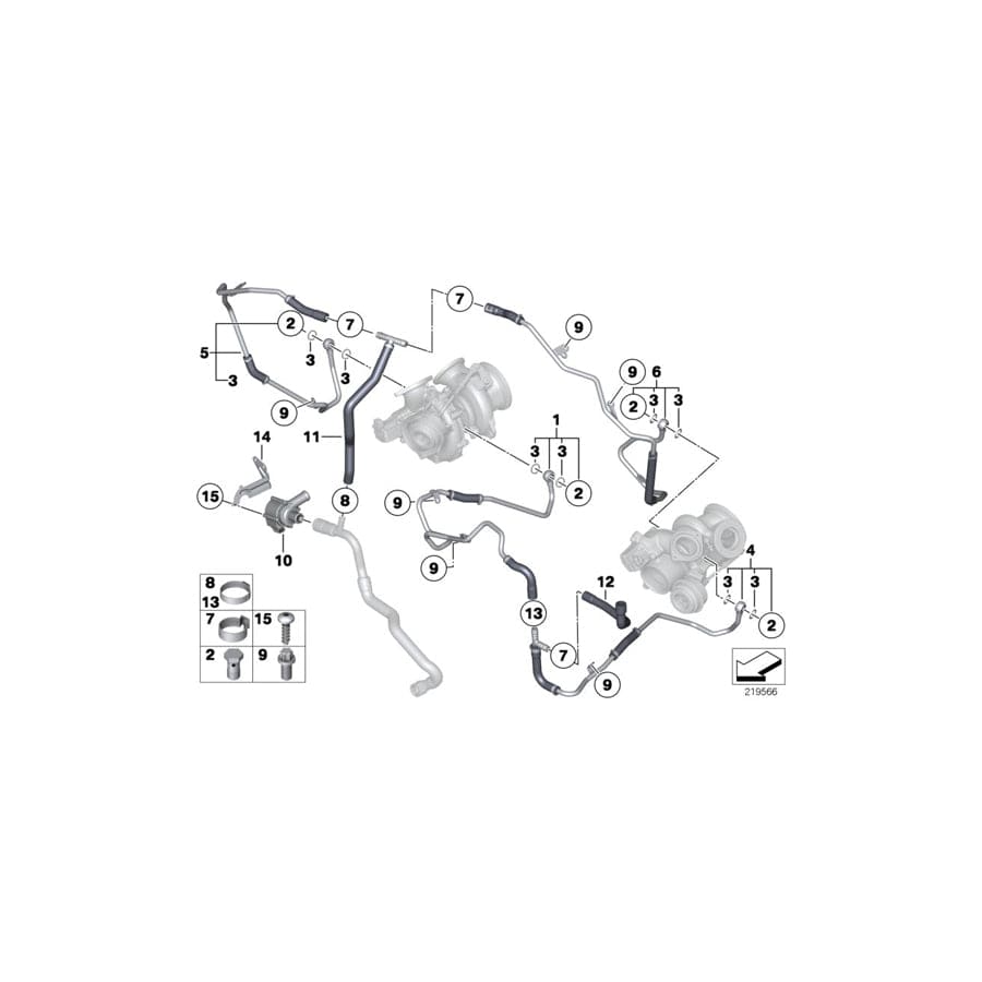 Genuine BMW 11537562144 F01 RR6 F03 Hose, Inlet ZYL. 1-6 (Inc. 760LiS, Ghost & 760i) | ML Performance UK Car Parts