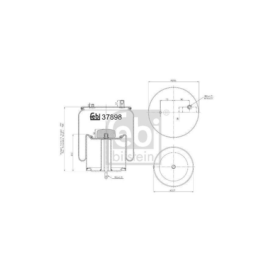 Febi Bilstein 37898 Boot, Air Suspension