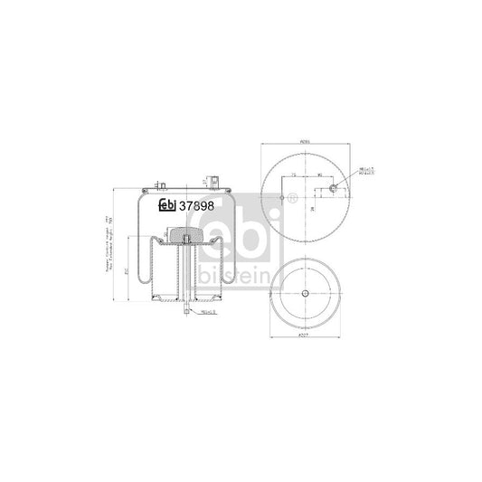 Febi Bilstein 37898 Boot, Air Suspension