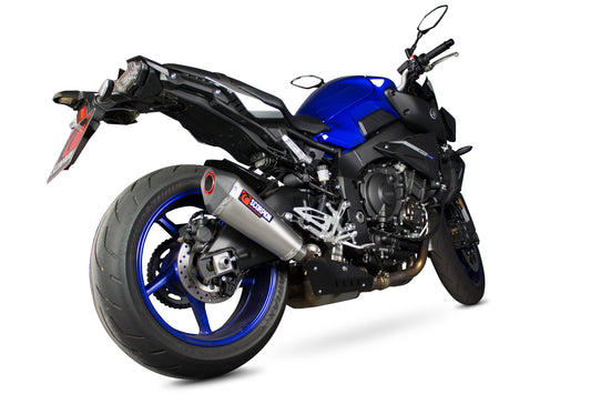 Scorpion RYA102SEO Yamaha MT-10 Serket Taper Slip-On - Brushed Stainless Steel Sleeve | ML Performance UK UK