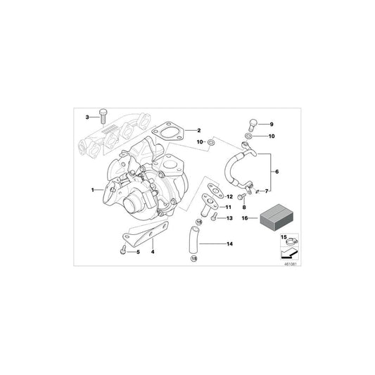 Genuine BMW 11657791766 E90 E87 E91 Support (Inc. 318d, 118d & 120d) | ML Performance UK Car Parts