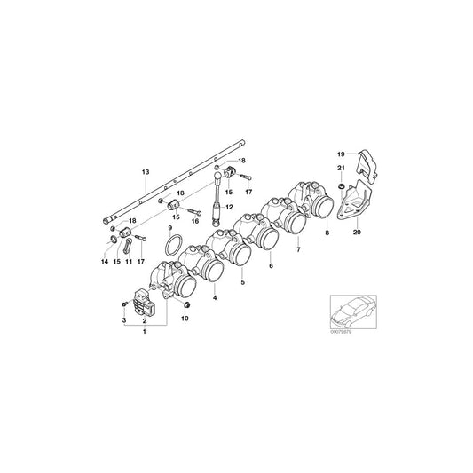 Genuine BMW 13547840422 E36 E85 E86 Throttle Housing Assy ZYL. 1 (Inc. M3 CSL, Z3 M & M3) | ML Performance UK