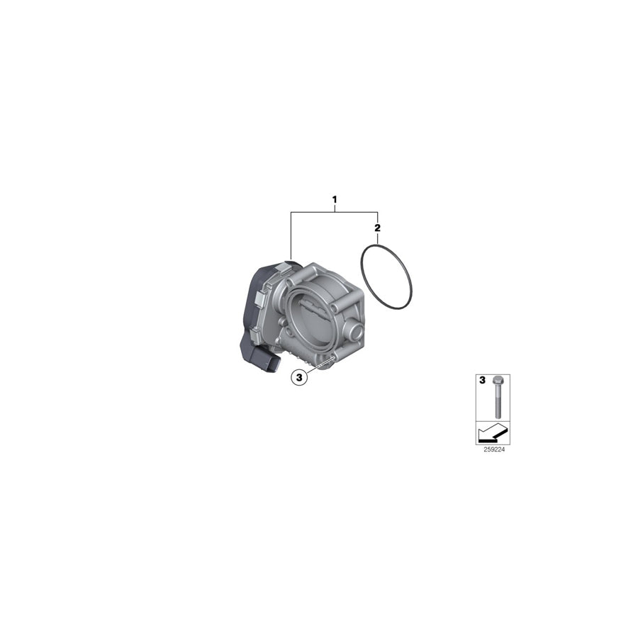 Genuine BMW 13547566243 RR11 F01 Throttle Housing Assy (Inc. Ghost, Cullinan & 760i) | ML Performance UK