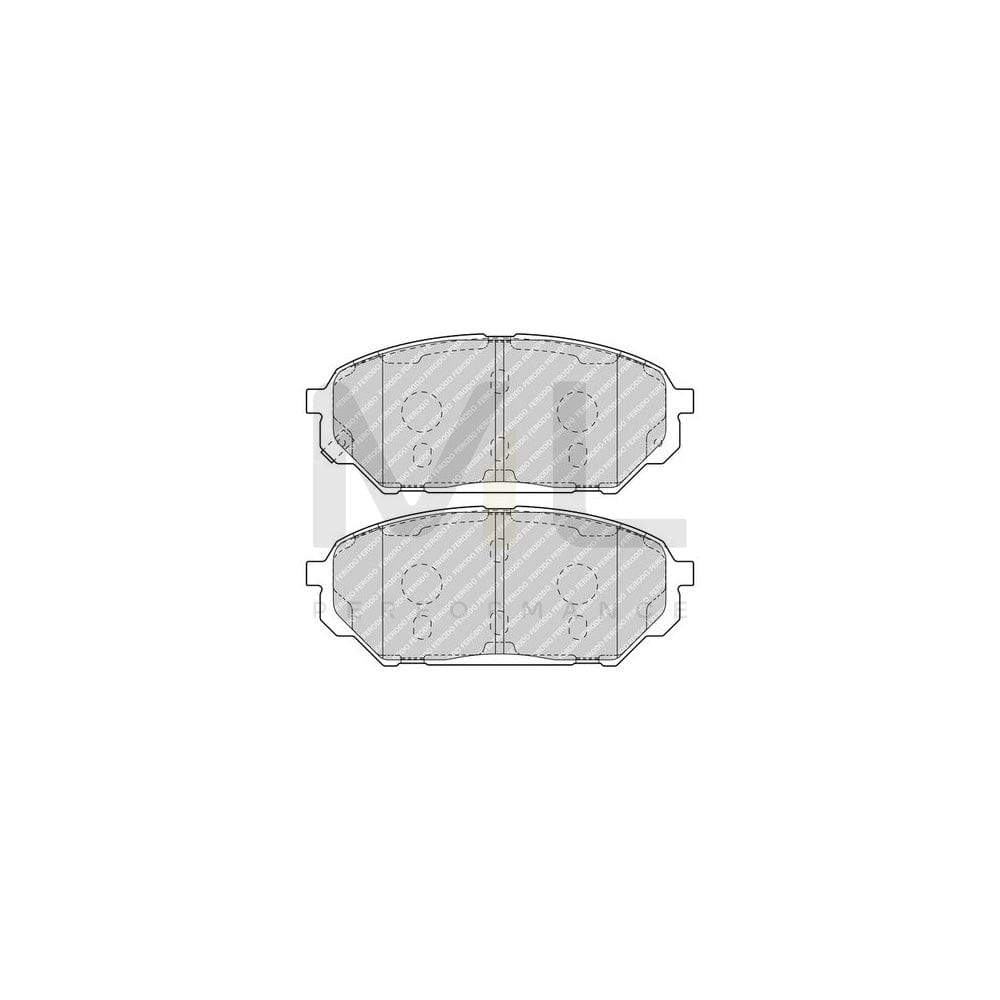 Ferodo Premier Eco Friction Fdb1954 Brake Pad Set With Acoustic Wear Warning, With Piston Clip, With Accessories | ML Performance Car Parts