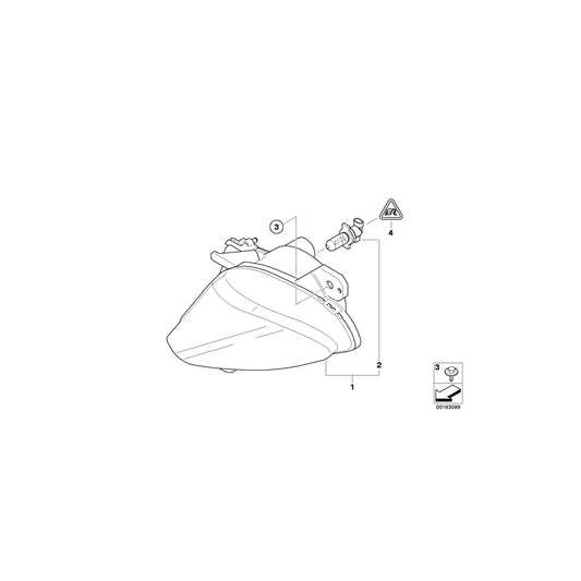 Genuine BMW 63177177175 E63 E64 Fog Lights, Left (Inc. 630i, 635d & 650i) | ML Performance UK