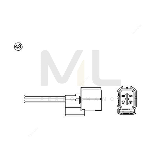 NTK Lambda Sensor / O2 Sensor (NGK 95100) - OZA686-EE15 | ML Car Parts UK | ML Performance