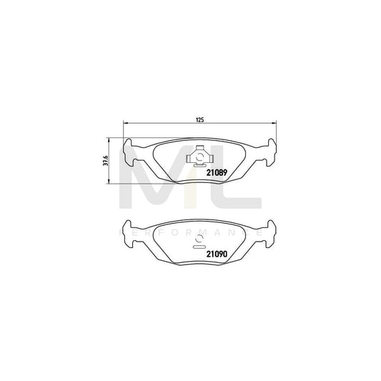 Brembo P 71 003 Brake Pad Set Excl. Wear Warning Contact, With Piston Clip | ML Performance Car Parts