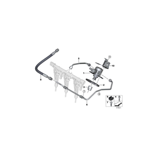 Genuine BMW 13537639981 F55 Cabrio F45 Supply Line To Engine Compartment (Inc. 225iX, 218i & X1 28i) | ML Performance UK