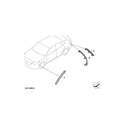Genuine BMW 63148075977 F44 Reflector, Rear Left M (Inc. M235iX, 218i & 220d) | ML Performance UK