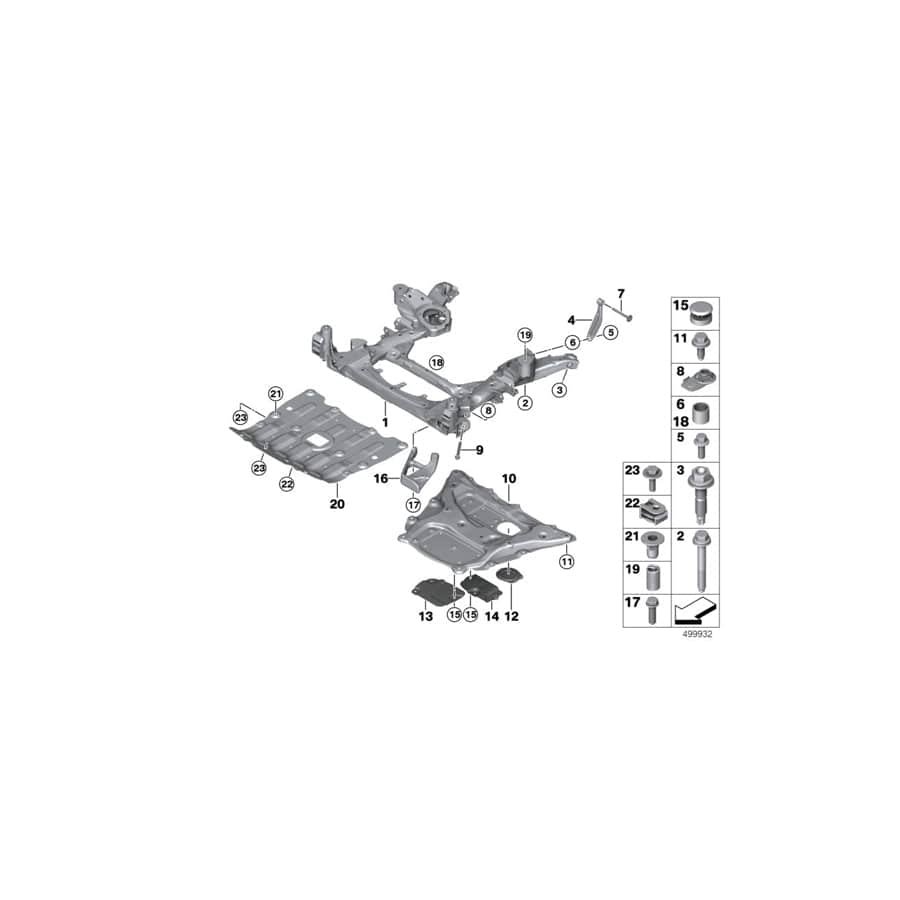 Genuine BMW 07146885389 G06 G05 G07 Star-Socket Screw M14X1.5X119 (Inc. X6 M50iX, X6 M50dX & X5 M50dX) | ML Performance UK Car Parts