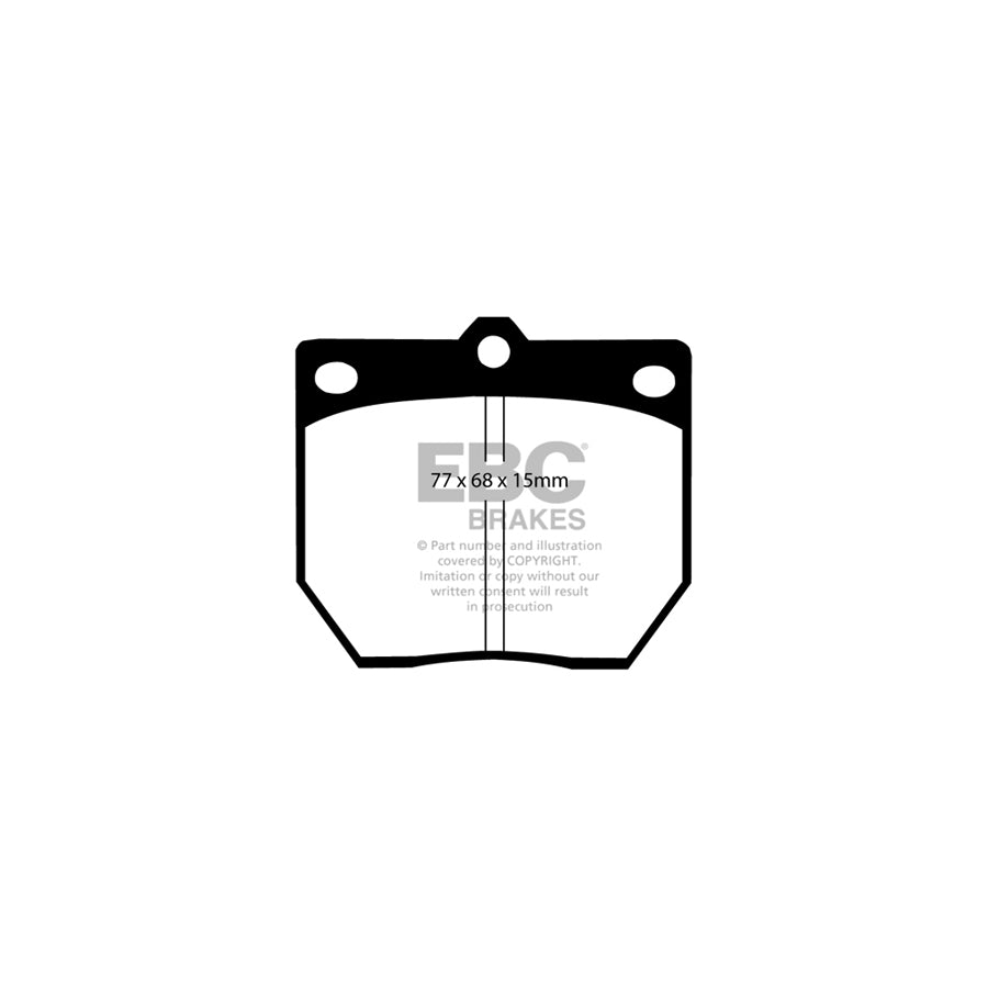 EBC PD01KF1111 Datsun Nissan Greenstuff Front Brake Pad & Plain Disc Kit  (Inc. 240Z & 260Z) 2 | ML Performance UK Car Parts