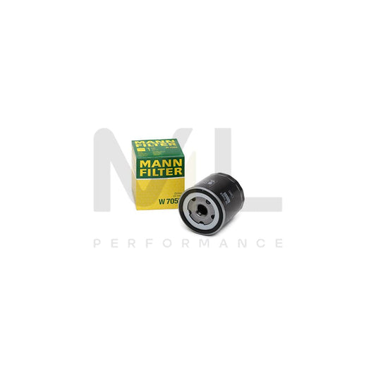 MANN-FILTER W 7052 Oil Filter Spin-on Filter, with two anti-return valves | ML Performance Car Parts