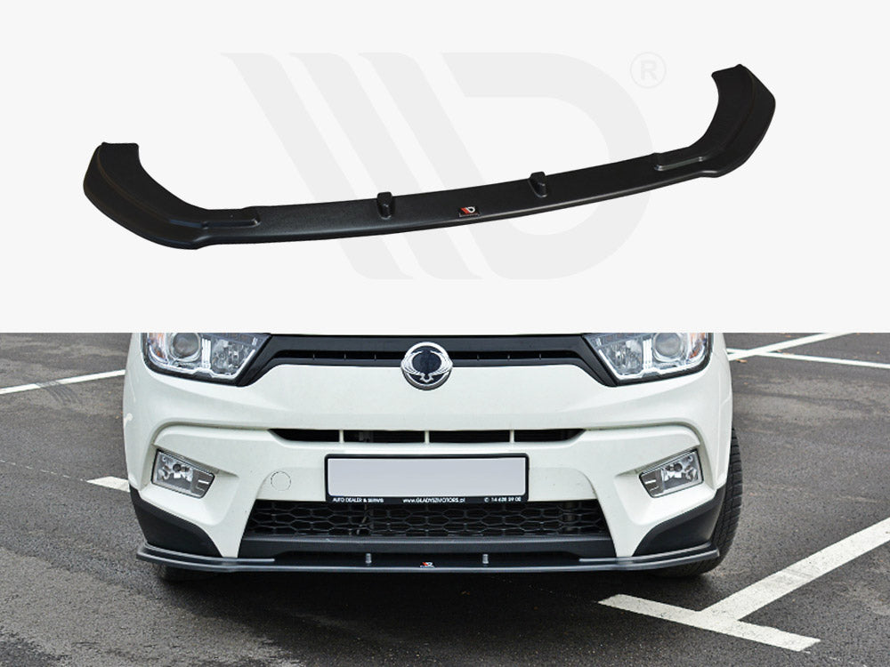 Maxton Design SY-TI-1-FD1T Front Splitter V.1 Ssangyong TIVoli | ML Performance UK Car Parts