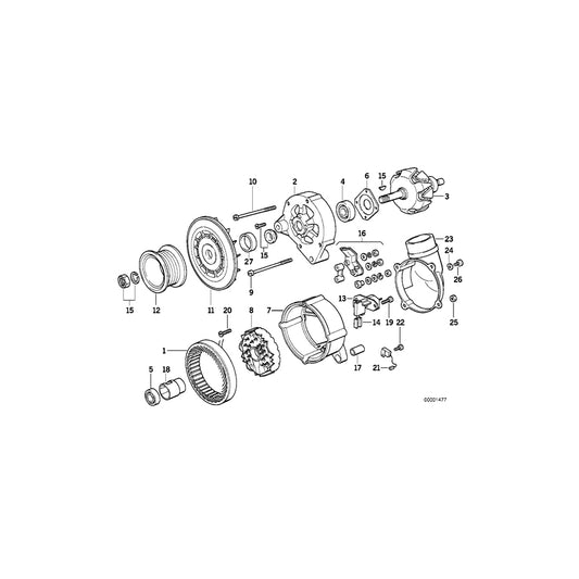 Genuine BMW 12311738101 E36 E34 Fillister Head Screw (Inc. 525i) | ML Performance UK Car Parts