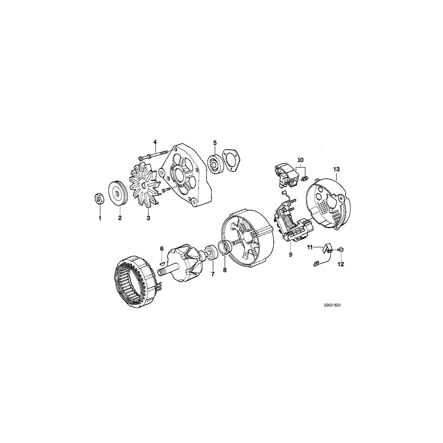 Genuine BMW 12311726375 E30 E28 Fan Wheel (Inc. 325i) | ML Performance UK Car Parts