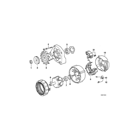 Genuine BMW 12311726375 E30 E28 Fan Wheel (Inc. 325i) | ML Performance UK Car Parts