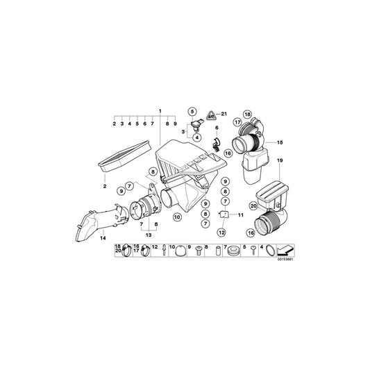 Genuine BMW 13717521014 E64 E63 Intake Duct (Inc. 630i, 650i & M6) | ML Performance UK
