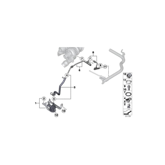 Genuine BMW 11537603077 F20 F30 F31 Return Hose (Inc. 116i, 114i & 316i) | ML Performance UK Car Parts