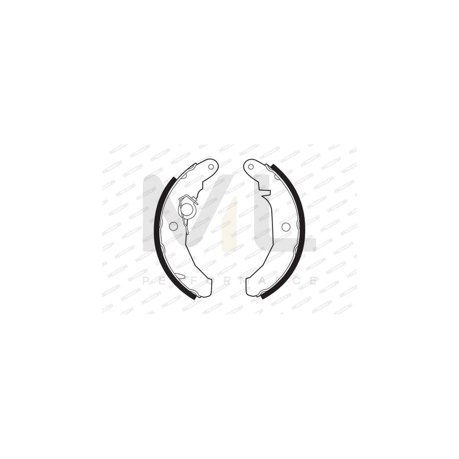 FERODO PREMIER FSB187 Brake Shoe Set for FORD FIESTA with accessories | ML Performance Car Parts