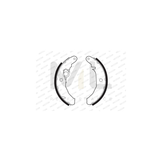 FERODO PREMIER FSB187 Brake Shoe Set for FORD FIESTA with accessories | ML Performance Car Parts