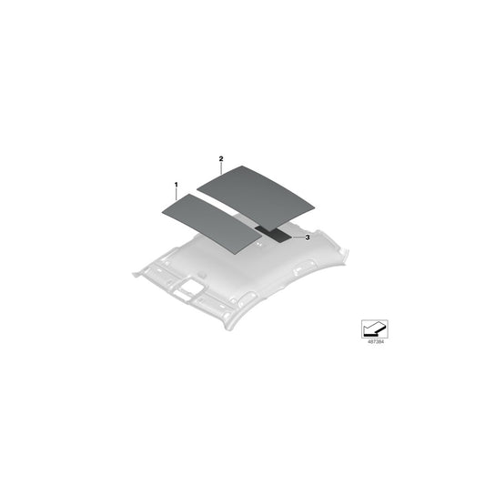 Genuine BMW 51487433280 G20 G21 Sound Insulating Roof Rear (Inc. 320i, 318d & 330i) | ML Performance UK