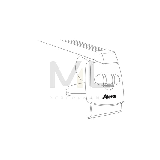 ATERA SIGNO 044259 Roof bars for FORD FOCUS for rain gutters, 122 cm, 75 kg, Steel | ML Performance Car Parts