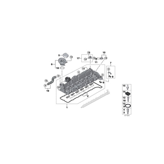 Genuine BMW 13717802668 G11 F15 E70 Pin (Inc. X4 28iX) | ML Performance UK Car Parts