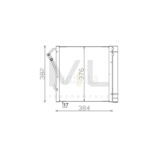 MAHLE ORIGINAL AC 340 000S Air conditioning condenser with dryer | ML Performance Car Parts