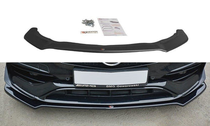 Maxton Design ME-CLA-117F-AMG-FD2T Front Splitter V.2 Mercedes Benz CLA 45 AMG C117 (Facelift) | ML Performance UK Car Parts