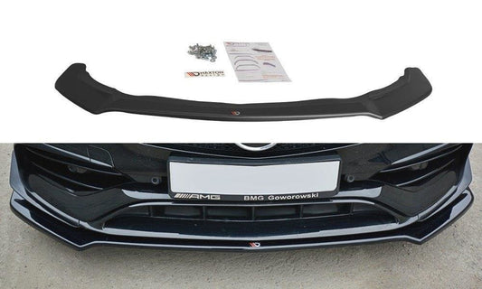 Maxton Design ME-CLA-117F-AMG-FD2T Front Splitter V.2 Mercedes Benz CLA 45 AMG C117 (Facelift) | ML Performance UK Car Parts