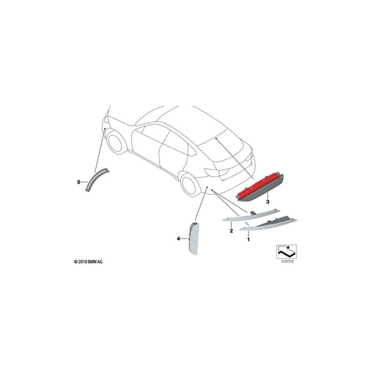 Genuine BMW 63257375662 Third Stoplamp EVERESTGRAU (Inc. X6 50iX 4.0, X6 40dX & X6 35i) | ML Performance UK