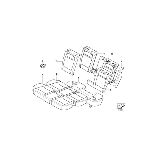 Genuine BMW 52207171955 E70 E70 Lateral Trim Panel Left BEIGE (Inc. X5 35iX, X5 3.0sd & X5 35dX) | ML Performance UK Car Parts